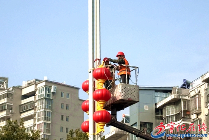 宁化：扮靓城市景观 营造新春氛围