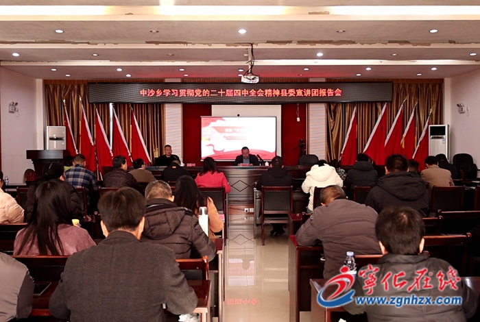学习贯彻党的二十届四中全会精神县委宣讲团赴中沙乡开展宣讲