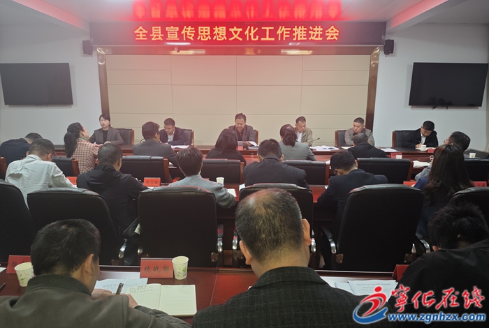 全县宣传思想文化工作推进会召开
