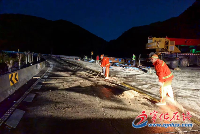 宁化公路分中心：夜间紧急抢险，守护公路安全