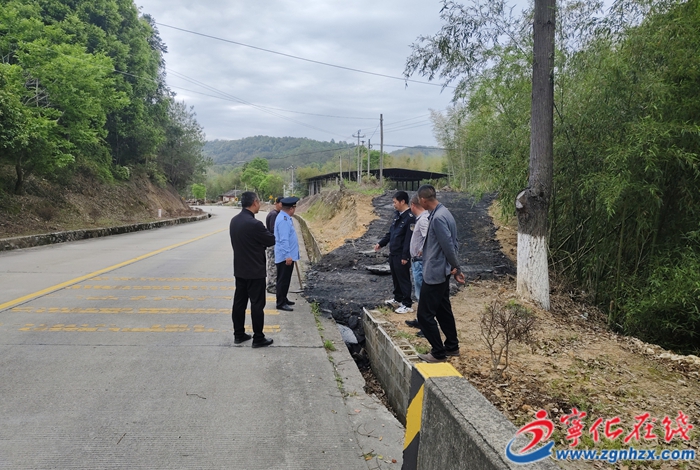 下坡急弯擅自设道口！宁化公路分中心火速叫停消除隐患
