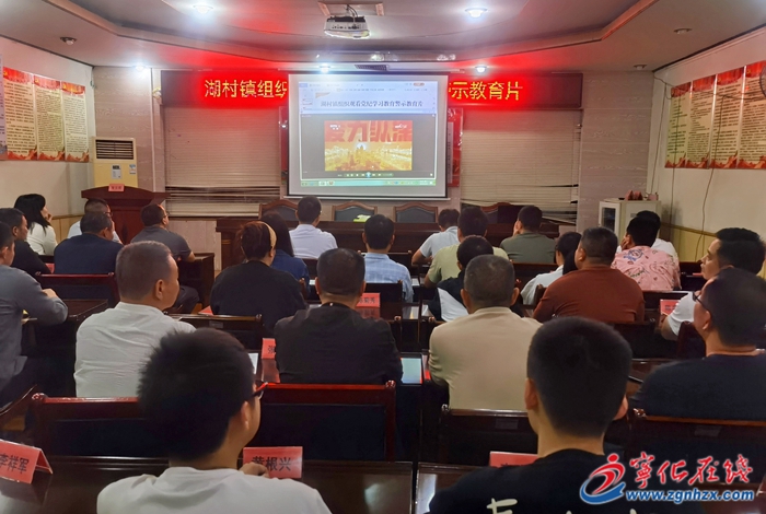 湖村镇：用好警示“活教材”深化党纪学习教育